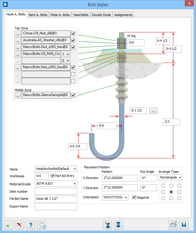 Anchor Bolt Styles